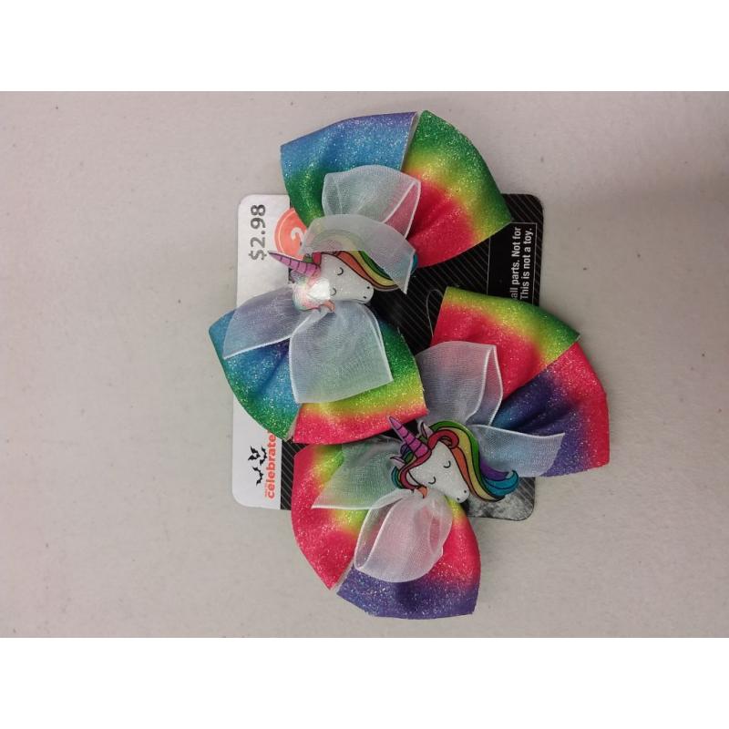 Halloween Bows, Rainbow Unicorn