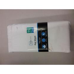 Arctic White, Cotton Rich Percale, Twin/Twin-XL Fitted Sheet, Mainstays Easy Care 300 TC