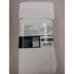 Arctic White, Cotton Rich Percale, Twin/Twin-XL Fitted Sheet, Mainstays Easy Care 300 TC