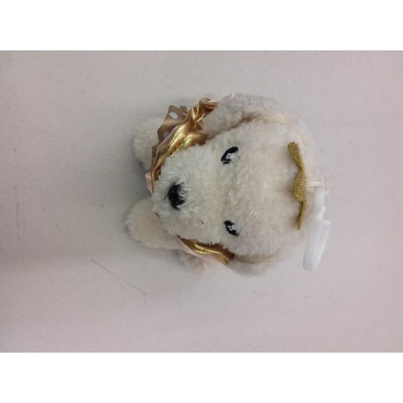 Plush Puppy Key Chain with 3 Pack Hair Scrunchies