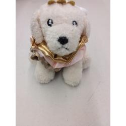 Plush Puppy Key Chain with 3 Pack Hair Scrunchies