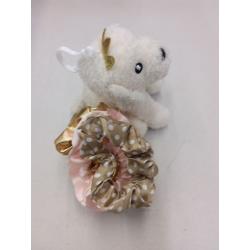Plush Puppy Key Chain with 3 Pack Hair Scrunchies