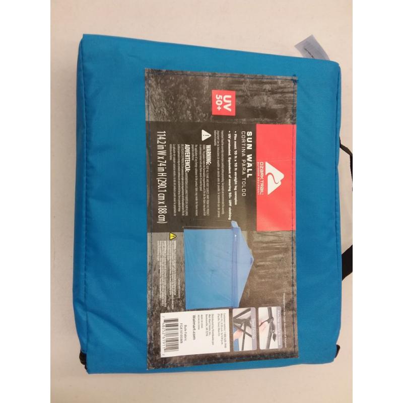 Ozark Trail Sun Wall for 10' x 10' Straight Leg Canopy (Accessory Only), Blue
