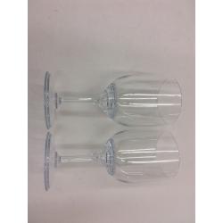 MainStays 2 Count Plastic wine glasses with detachable stem