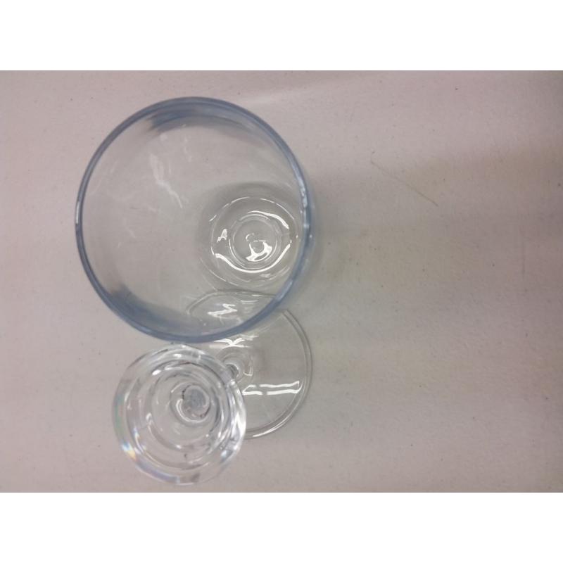 MainStays 2 Count Plastic wine glasses with detachable stem