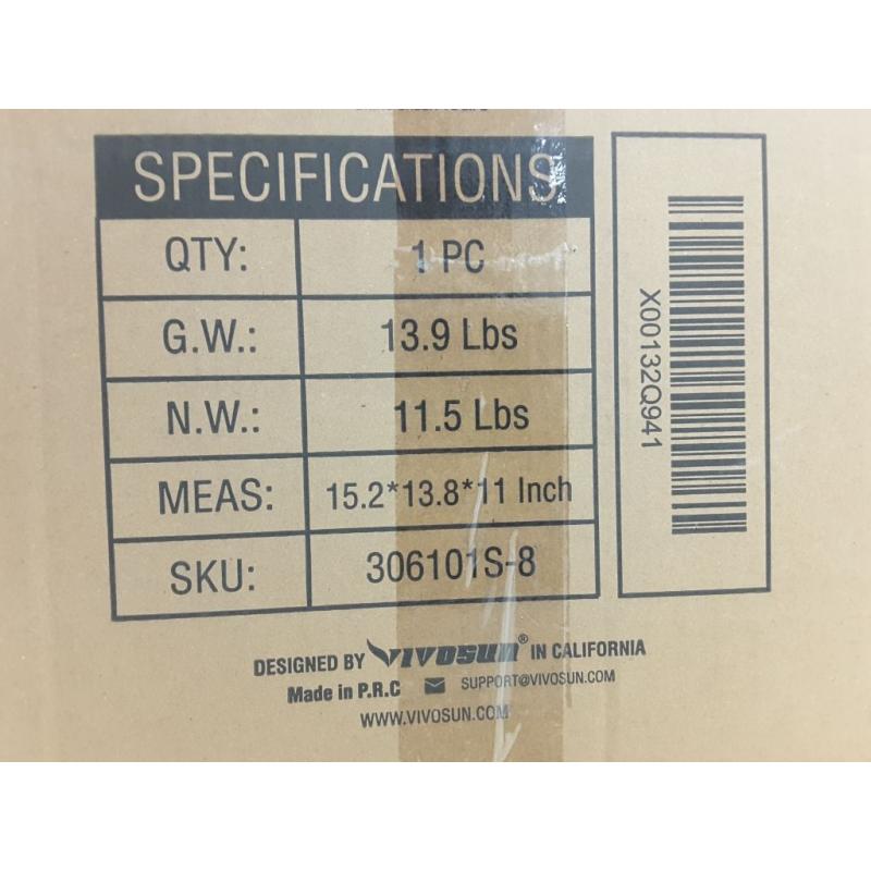 VIVOSUN 8In 740 CFM Inline Duct Ventilation Fan with Variable Speed Controller for Grow Tent
