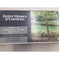 Better Homes & Gardens 39Inch Height Hose Hanger Metal Post, Bronze finish