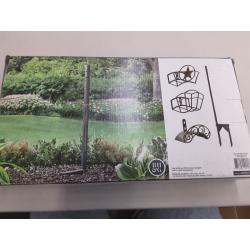 Better Homes & Gardens 39Inch Height Hose Hanger Metal Post, Bronze finish