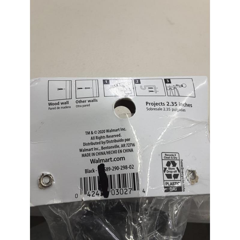 Mainstays 28in - 48in decorative curtain rod