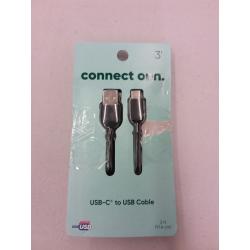 Connect onn USB-C to USB Cable