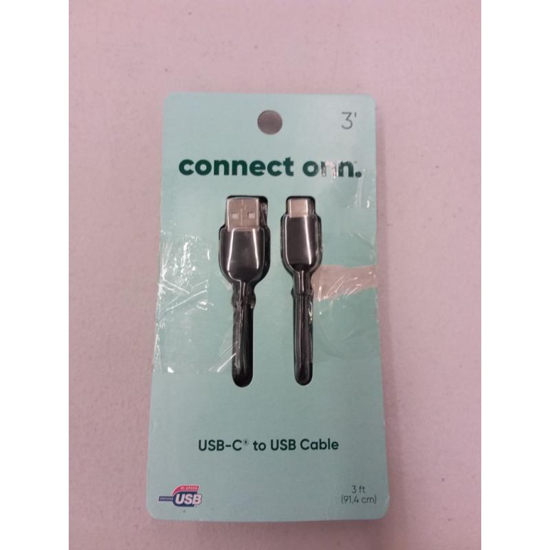 Connect onn USB-C to USB Cable