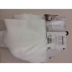 MainStays 84-inch sheer panel rod pocket white curtains