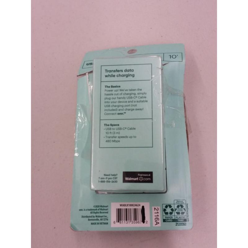 Connect onn USB to USB-C Cable