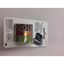 Scotch Expressions Multicolor Washi Tape, 3 Rolls/Pack