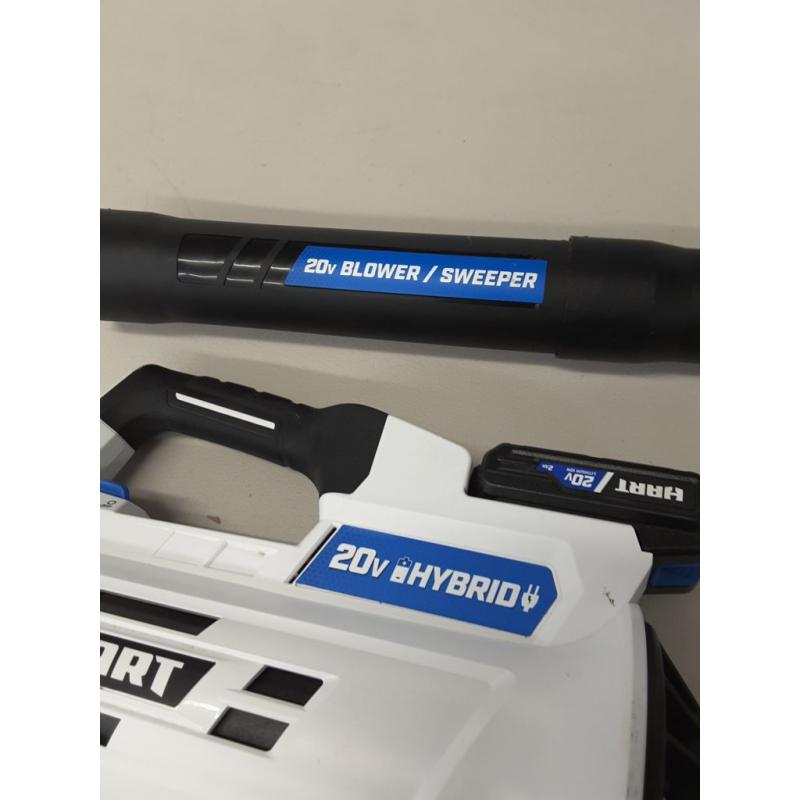 HART 20-Volt Cordless Hybrid Blower Kit (1) 2.0Ah Lithium-Ion Battery