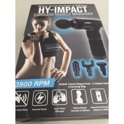 Cordless Muscle Massager 4 Interchangeable Heads