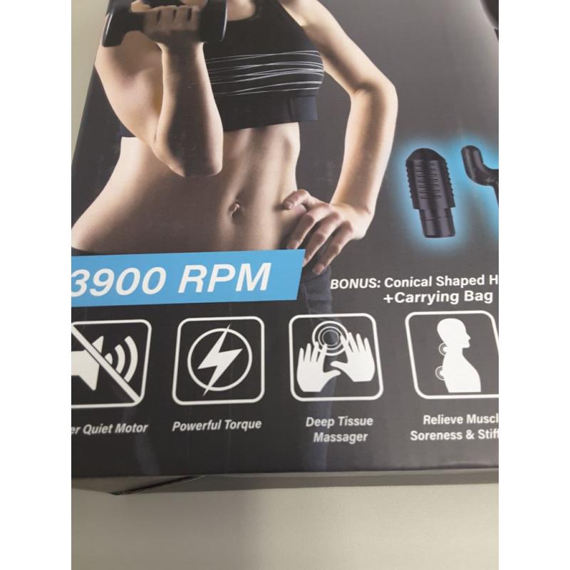 Cordless Muscle Massager 4 Interchangeable Heads