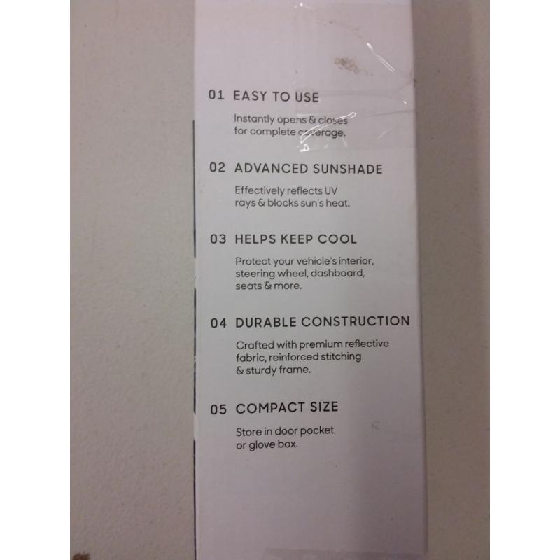 Windshield Umbrella by Sharper Image - Blocks UV Rays, Keeps Cars Cooler & Protects Car Interior