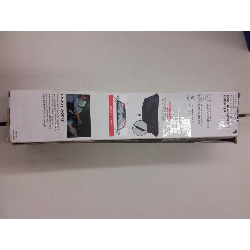 Windshield Umbrella by Sharper Image - Blocks UV Rays, Keeps Cars Cooler & Protects Car Interior
