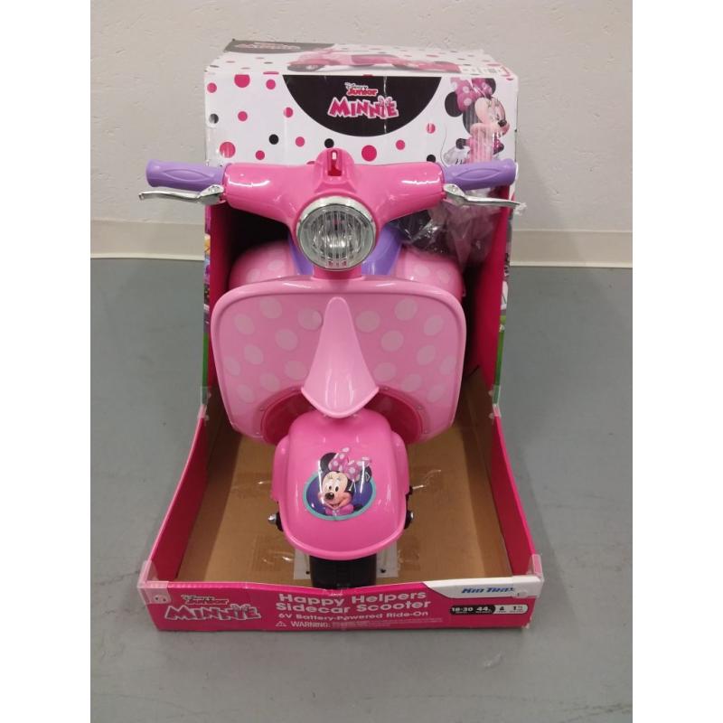 Disney Minnie Mouse Happy Helpers Scooter with Sidecar Ride-On Toy by Kid Trax