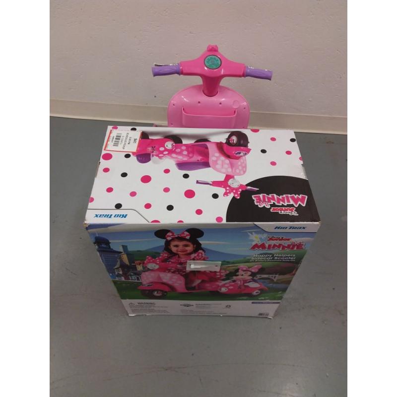 Disney Minnie Mouse Happy Helpers Scooter with Sidecar Ride-On Toy by Kid Trax