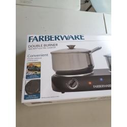 Farberware Royalty 1800 W Double Burner Black Electric Cooktop, 1 Each