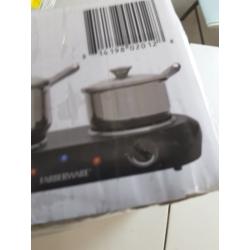 Farberware Royalty 1800 W Double Burner Black Electric Cooktop, 1 Each