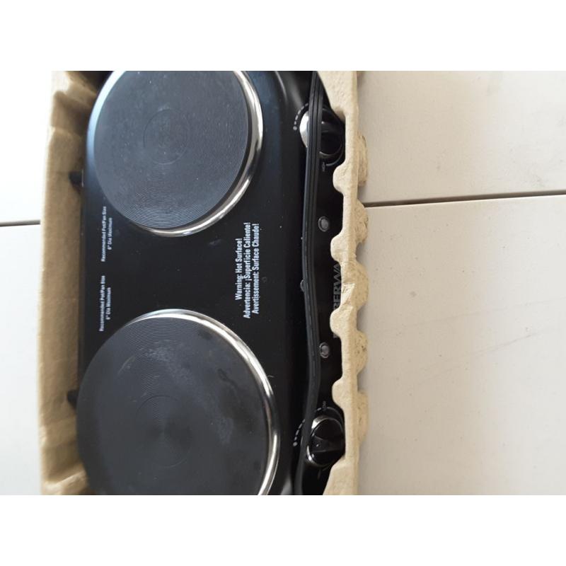 Farberware Royalty 1800 W Double Burner Black Electric Cooktop, 1 Each