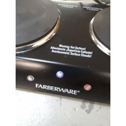 Farberware Royalty 1800 W Double Burner Black Electric Cooktop, 1 Each