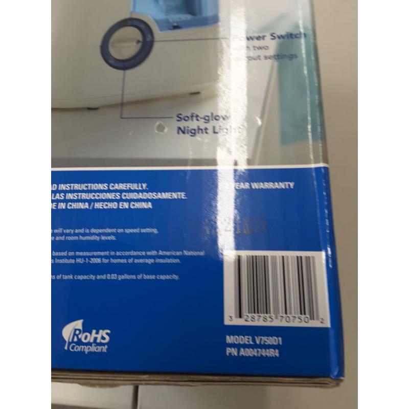 Vicks Warm Moisture Humidifier, V750D1