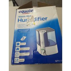 Equate Warm Mist Humidifier, Top Fill, 1.3Gallon, Visible Mist