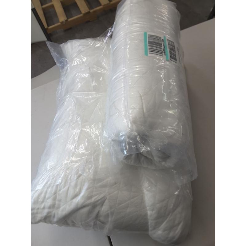 Bed Pillow Shredded Memory Foam Pillows 2 Pack Cooling Adjustablefor Sleeping Good for Side and Back Sleeper with Washable Removable Bamboo Cover (Queen Size,Set of 2)