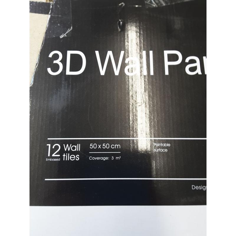 Art3d Black PVC 3D Wall Panel Diamond Wall Panel Jagged Matching 19.7 x 19.7 (12-Pack)