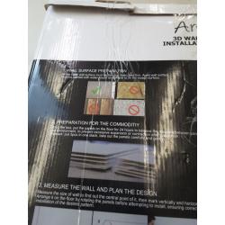 Art3d Black PVC 3D Wall Panel Diamond Wall Panel Jagged Matching 19.7 x 19.7 (12-Pack)