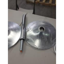 Faux Leather Modern Adjustable Counter Bar Stools, Set of Two, White