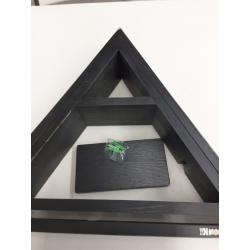 Large Triangle Shelf - Crystal Display Shelf for Stones, Essential oils, and More