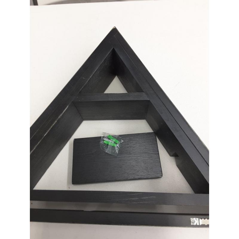 Large Triangle Shelf - Crystal Display Shelf for Stones, Essential oils, and More