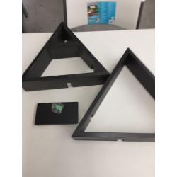 Large Triangle Shelf - Crystal Display Shelf for Stones, Essential oils, and More