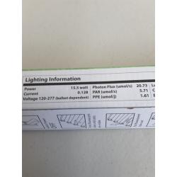 Great Value LED Light Bulb, 18W (32W/40W Equivalent) T8/T12 Grow Light Replacement Lamp G13 Base, Non-dimmable, Plant Light, 48-inches, 1-Pack