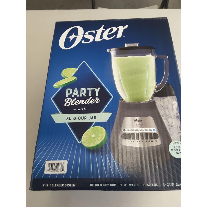 Oster Party Blender with XL 8-Cup Jar and Blend-N-Go Cup