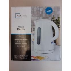 Mainstays Plastic 1.7 White Kettle