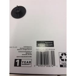 Mainstays Real Wood Plank Clock, Analog, Coastal, Modern Farmhouse, Cool Blue Finish