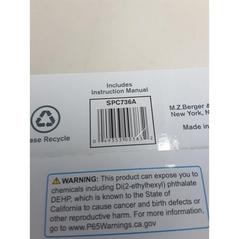 Sharp Dual Alarm with Jumbo Easy to Read 1.8” White LED Display, SPC736A