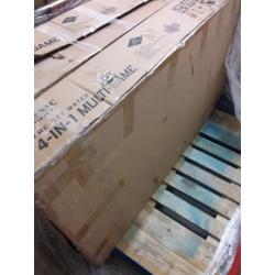 Classic Sport 54 4-in-1 Indoor Multi Game Table: Pool, Foosball, Table Tennis and Air Hockey