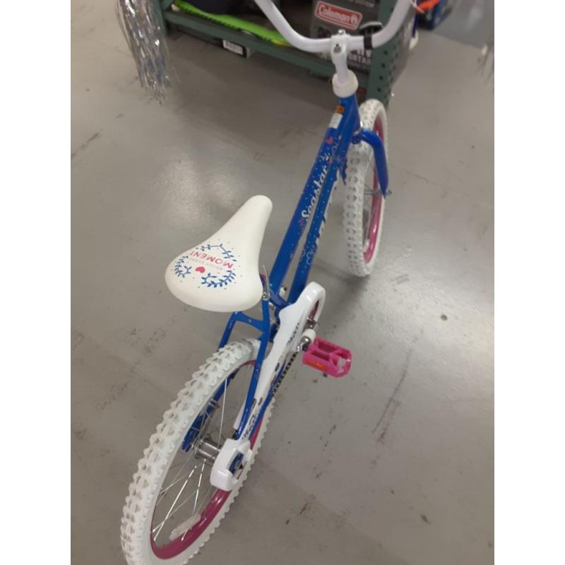 Huffy 20 Inch Sea Star Girl's Sidewalk Bike, Blue and Pink