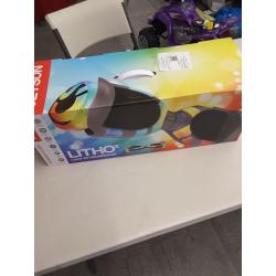 Jetson Litho X Hoverboard | Weight Limit 220 lb, 12+ | Grey | Lava LED technology, Light-Up Deck, Illuminated Rims/Tires, 500-Watt Motor | Top Speed of 10 MPH | 10 Mi Range | 5 Hr Charge Time