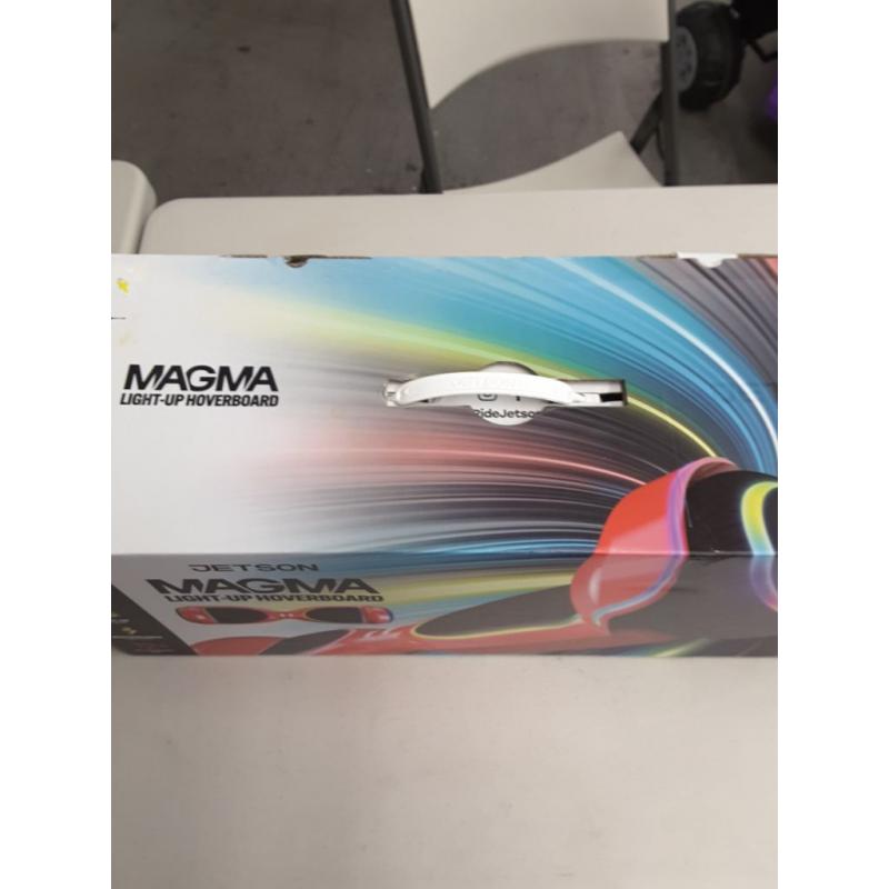 Jetson Magma Hoverboard | Weight Limit 200 lb, 12+ | Red |Active Balance Technology, Light-Up Wheels, All-Terrain Tires | Top Speed of 10 MPH | Range 8 Mi | 5 Hour Charge Time | 36V, 2.0Ah Lithium-Ion