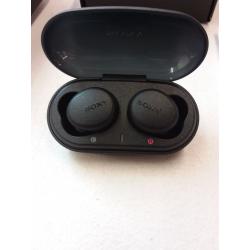 Sony Bluetooth True Wireless Earbuds with Charging Case, Black, WFXB700/B