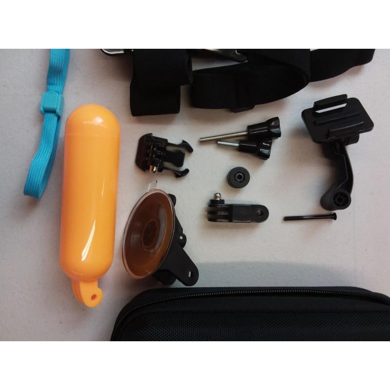 onn. Action Camera Accessory Kit, 16 Pieces