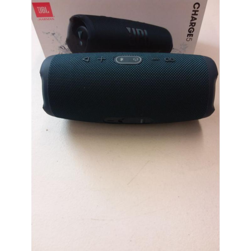 JBL Charge 5 Portable Bluetooth Waterproof Speaker - Blue